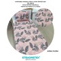 ETEHOMETEX Pamuklu Kapitoneli Yatak Örtüsü Seti TEK KİŞİLİK ARİNA PUDRA 8696474232107